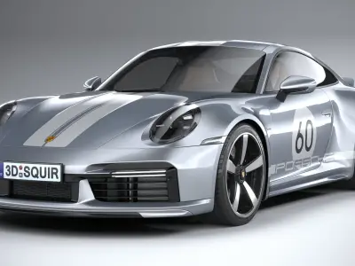 Porsche 911 Sport Classic 2023 3D model