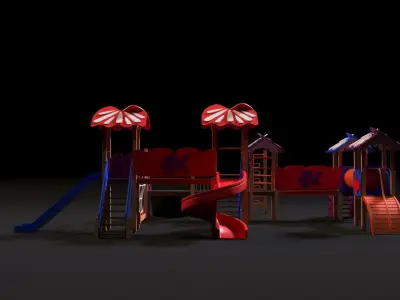 Childrens play complex 3D model