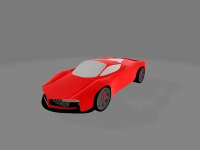 Supercar Low-poly 3D model purchase