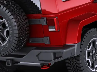 Jeep Wrangler Rubicon 2017 3D model