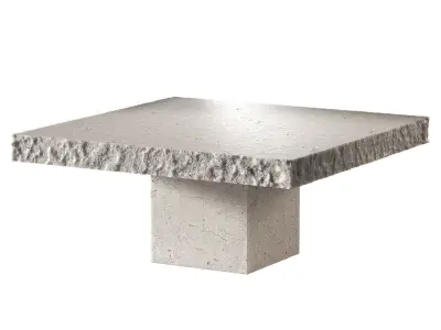 Orilla Coffee table Side table Engold rough rocky edge 3D model