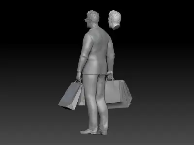 SHOPPING GIRL BODYGUARD 3D print model
