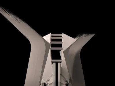 World Trade Center Transportation Hub Oculus 3D model Low-poly 3D model