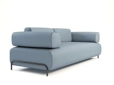 Compo sofa Low-poly 3D model