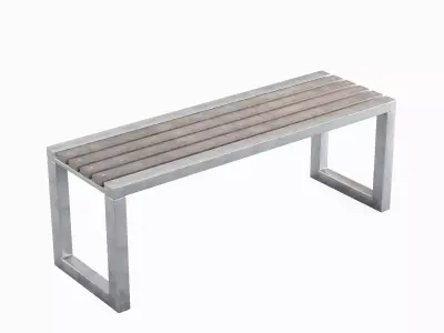 Outdoor Bench V 02 03 Low-poly 3D model