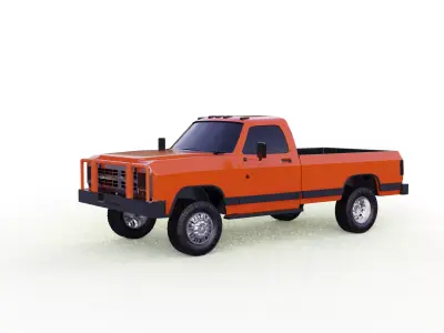 DODGE RAM D250 1989 TRUCK 3D print model
