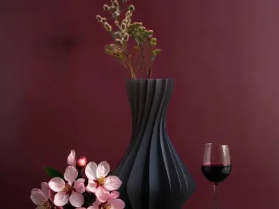 Hills Vase for Living Room Decor 3D print model