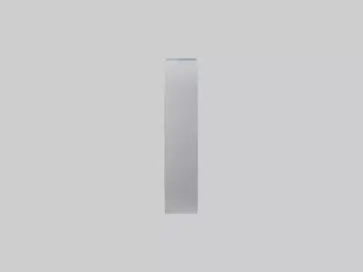 LCD Wall Clock model Low-poly 3D model