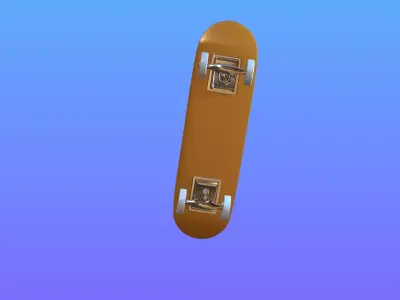 Low poly Scateboard Low-poly 3D model