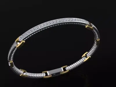 David Yurman Bracelet 3D print model