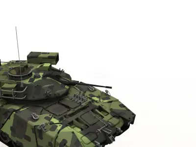  Modern camouflaged battle tank 3d 3D model