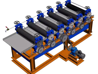 Thin plate machine 3D model