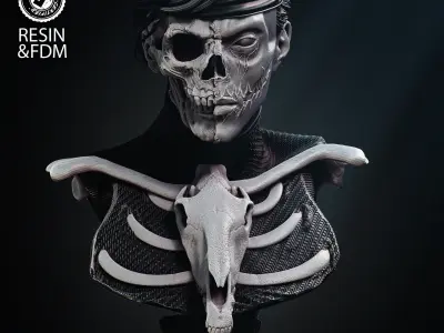 Wicked Marvel Famine Bust Tested for 3D printing 3D print model