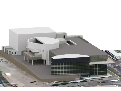 showroom car real world object Low-poly 3D model