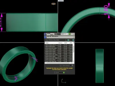 Mens Box Wedding Band Free 3D print model