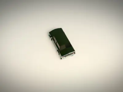 Low Poly Sedan Car 01 Low-poly 3D model