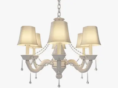 Traditional Stem Chandelier  3D model