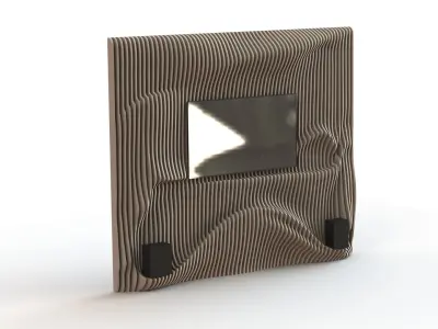 Parametric Wall for TV 3D model