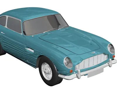 AUSTON MARTIN DB5 3D MODEL Low-poly 3D model
