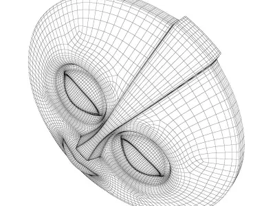 African Mask 2 3D model