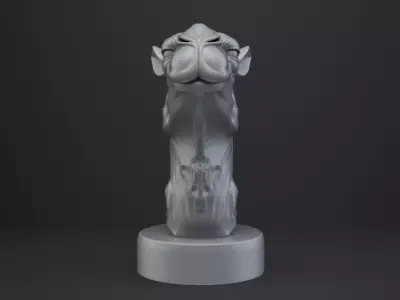 Camel Bust - Animal Figurine 3D print model