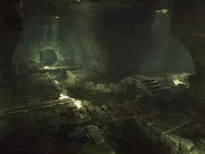 Modular Sewage PACK UE5 Low-poly 3D model