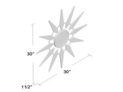 Caroll Wall Clock 3D model