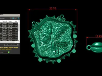 authentic design necklace 3D print model