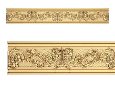 Ornament Element Molding 029 Low-poly 3D model