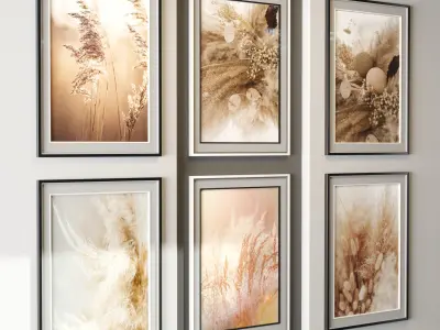 Pack Art Frame 101 Low-poly 3D model