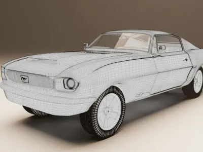 Ford Mustang 1967 3D model