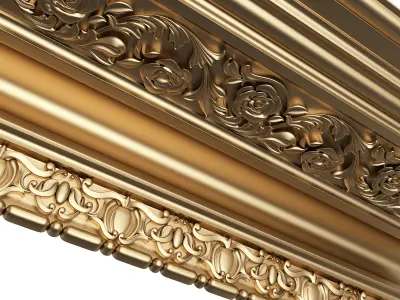 Cornice Decoration Molding 06 Low-poly 3D model