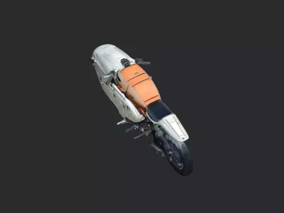 Futuristic Cyberpunk Motorcycle 3D model