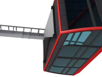 Cableway Cabin  3D model