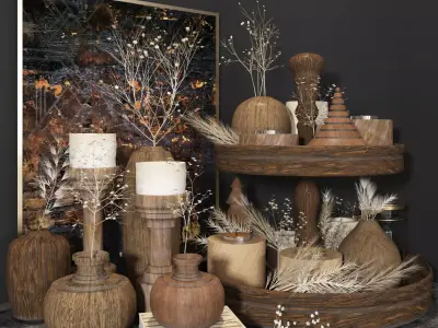 decorative set 12 3D model