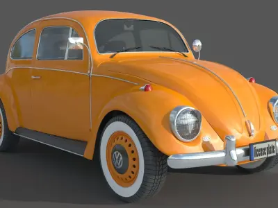 Volkswagen Beetle 1974 3D model