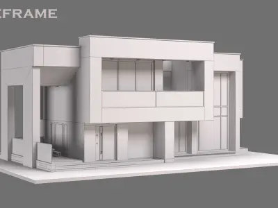 Modern luxury villa-high quality 3d architectural model 3D model