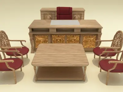 Office Room Set  3D model