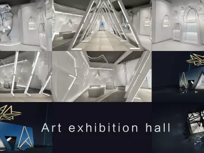 exhibitionx Low-poly 3D model