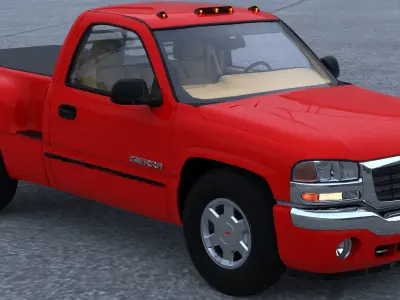 GMC Sierra 2006 Stepside - Bed 3D model