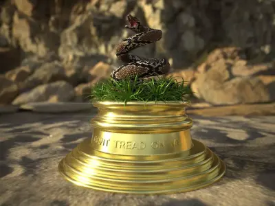 Dont Tread On Me Famous American Symbol For Print 3D print model