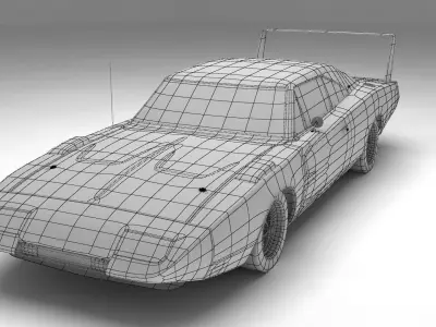 Charger Daytona 1971 3D model