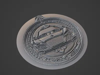 Car Pendant Medallion 3D print model