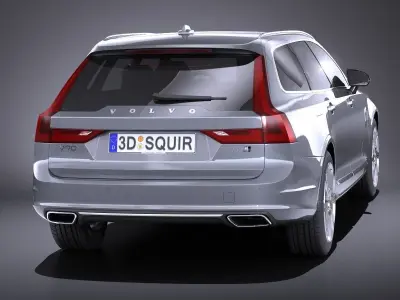 Volvo V90 Estate 2017 VRAY 3D model