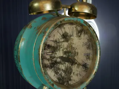 Old Vintage Clock 3D model