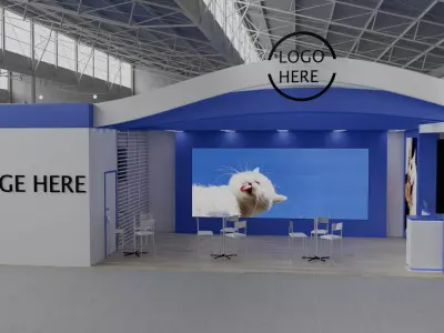 Exhibition Stand 03 5m x 11m 3D model