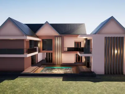 Five Bedroom Mansion 3D model