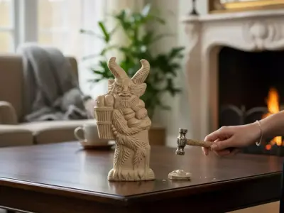 krampus sculptur christmas decoration 3D print model