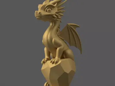 Dragon STL File Unique 3D Print Model for Decor 3D print model