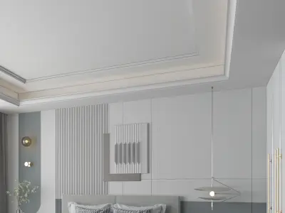 bedroom villa Modern decoration Home 3D model